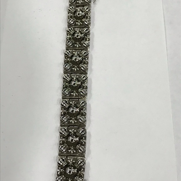 925sterlingsilver skull bracelet - Picture 3 of 7